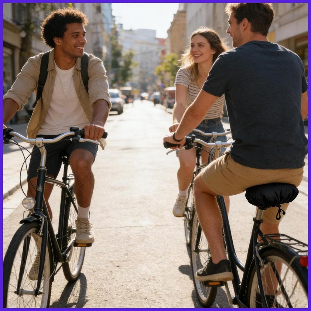 Capa De Assento De Bicicleta À Prova D'água , Protetor De Sela De Sol , Pano Oxford , Antiderrapante , Selim Para Mulher