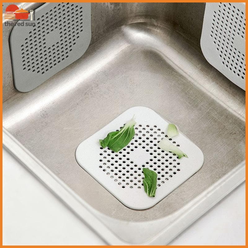 Dreno Absorvente De Silicone Quadrado TSBR Para Ralos , Cozinhas , Banheiros E Chuveiros Evitar Que Pias Entupem O Ralo