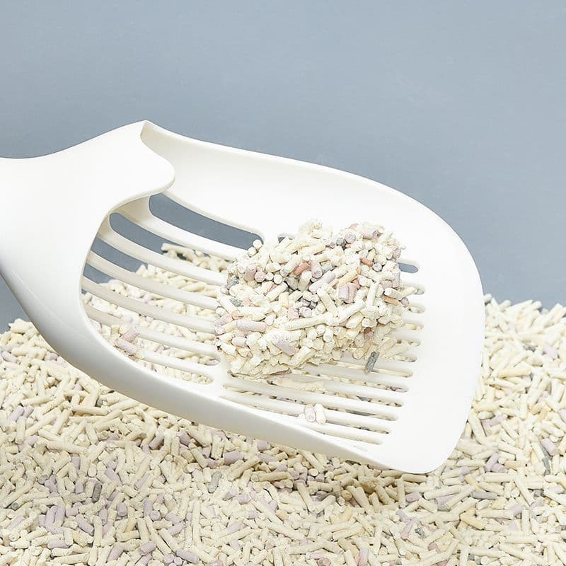Pá para areia de gato, ferramenta útil, Tofu, solo expandido, pá para areia de gato, suprimentos integrados de limpeza p