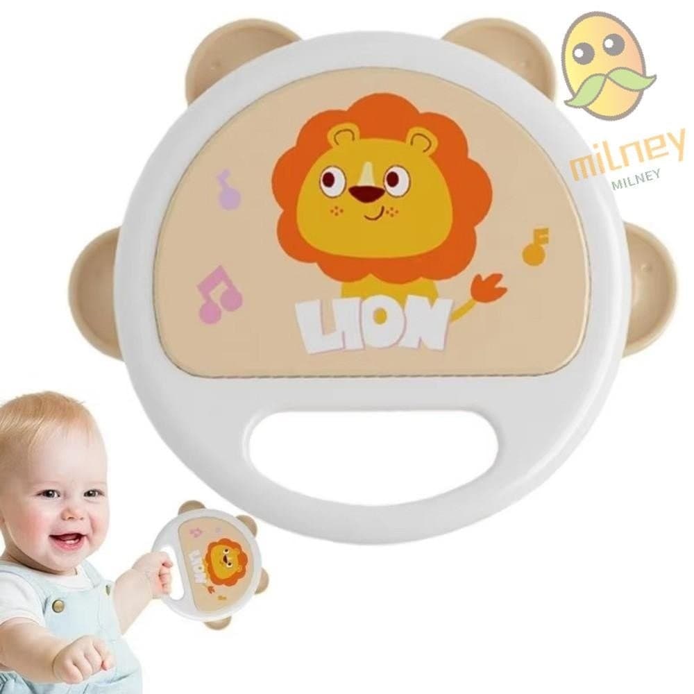 Pandeiro De Palmas MILLNEY , Instrumento De Percussão De Plástico Infantil , Brinquedo De Portátil De Leão