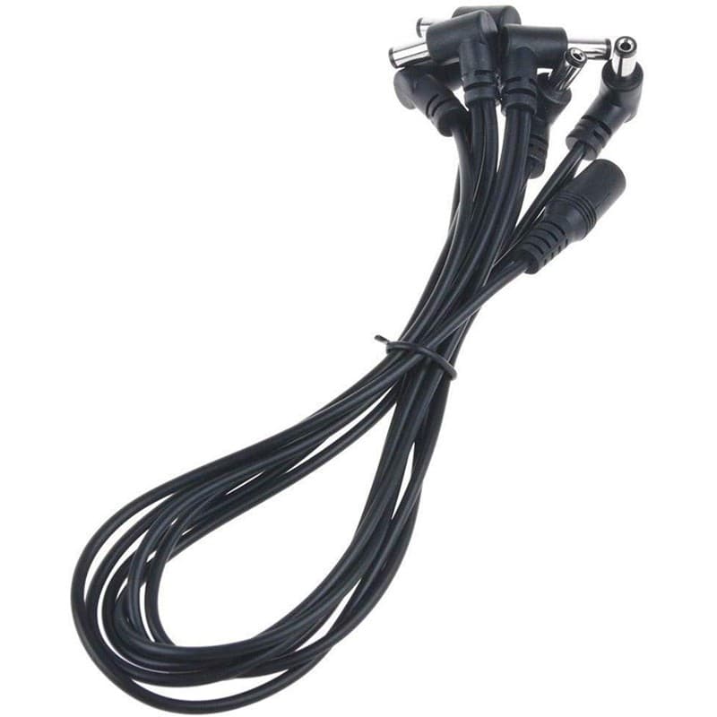 Pedal De Efeito De Guitarra Elétrica Daisy Chain Cabo De Alimentação 9V DC 1A Conexão Multiinterface Divisor De 1 A 6 Co