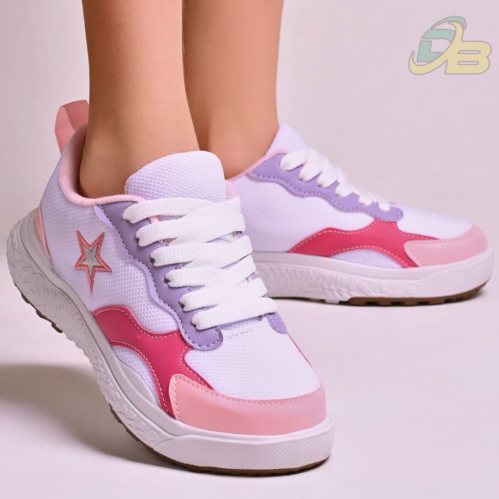 Tênis Infantil Menino Menina Lançamento original HOLOGRAFICO Promoção DINO BABY Preto,Royal,Branco,Rosa