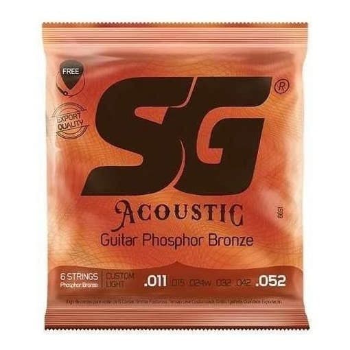 Encordoamento Violao Aco Sg Fosforo Bronze 011 Cod 6691