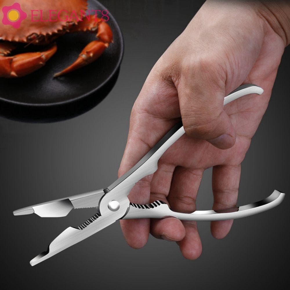 AELEGANT Conjunto De Ferramentas Para Frutos Do Mar Clipe De Alicate De Caranguejo 2 Peças Utensílios De Cozinha Descasc