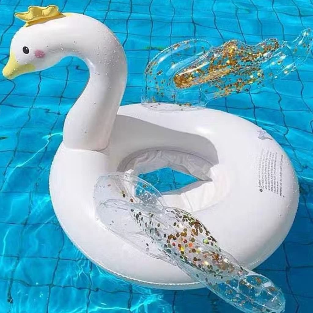 Novo Boia Cisne Para Crianças e adultos 70cm e 90cm