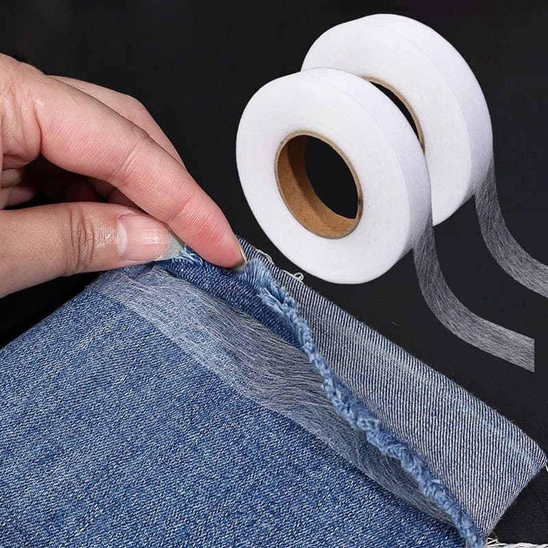 64 Preto Branco Dupla Face Entretela Tecido Adesivo Roupas Ferro Na Bainha Fita Interlining Web DIY Acessórios De Costur