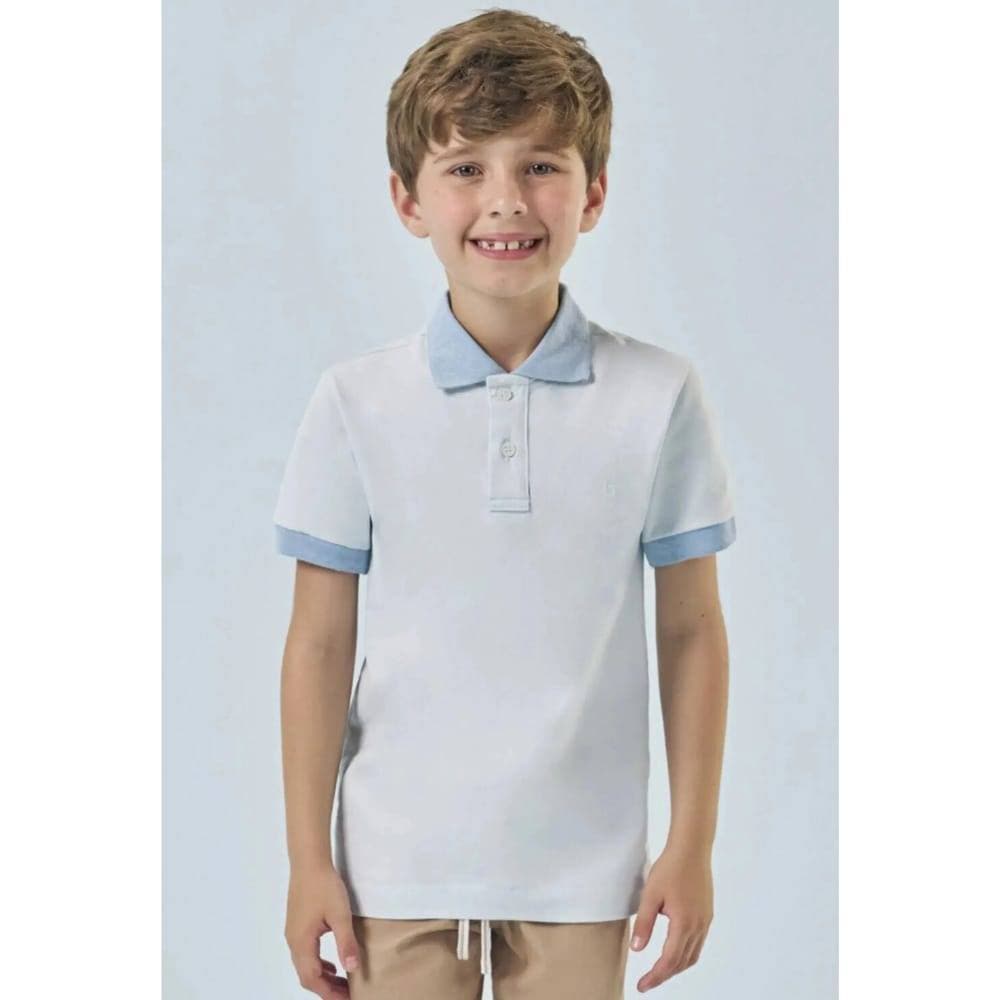 Camisa Polo Infantil Menino em Tecido Piquet com Elastano LucBoo