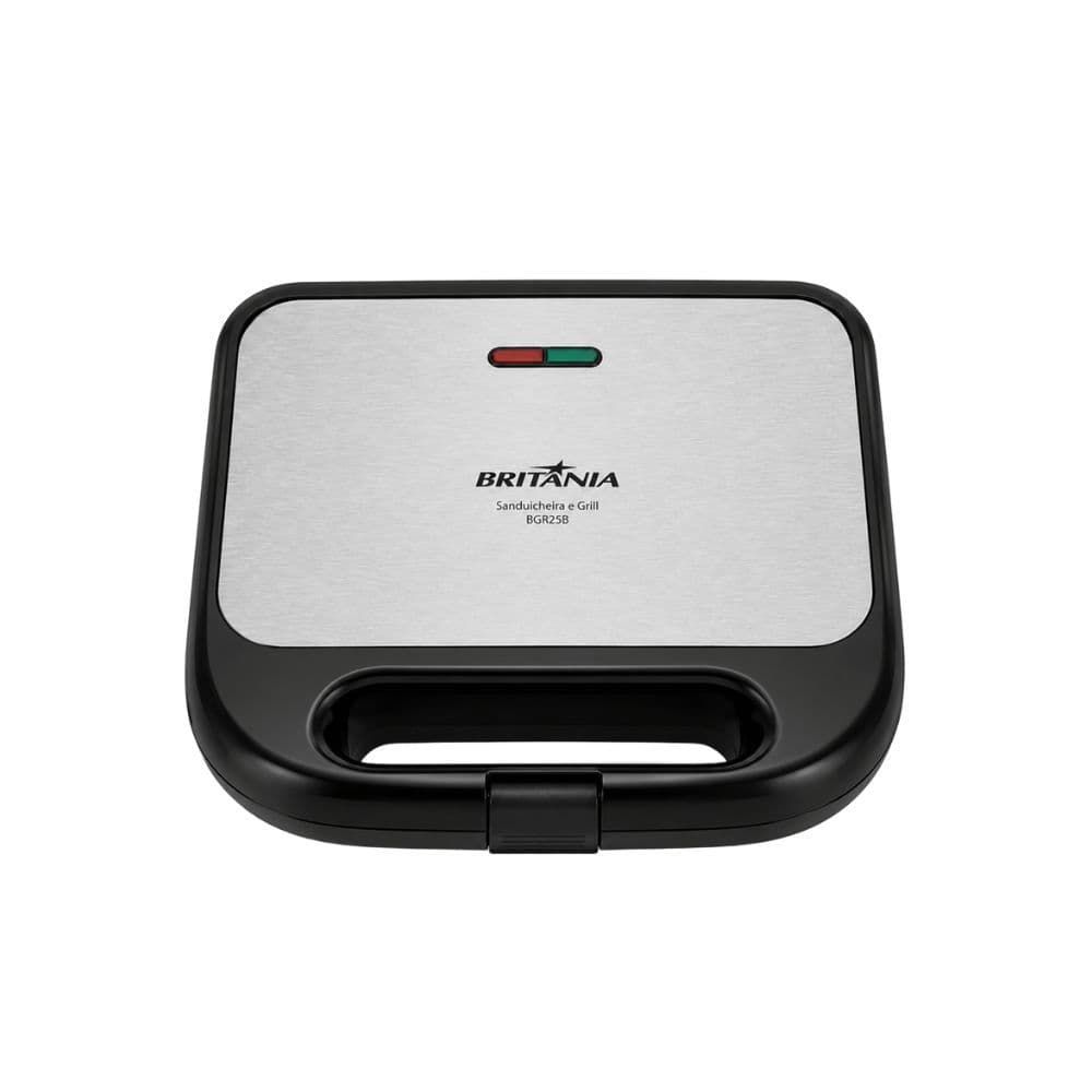 Sanduicheira Grill Britania 2 em 1 Inox BGR25B 750W