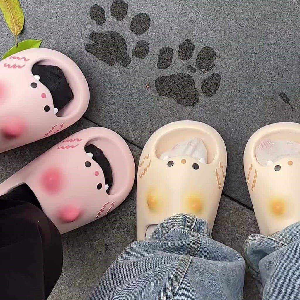 Chinelos de garra de gatinho fofo feminino 2026 novo estilo verão sandálias ao ar livre ao ar livre interior casa banhei