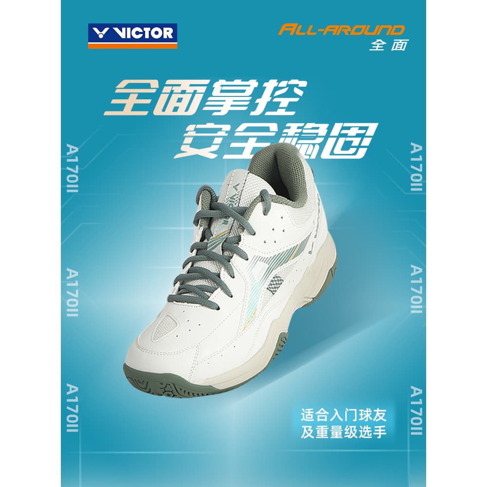 Wickdo VICTOR Victory Sapatos de Badminton A170II Entrada primária Homens Mulheres Antiderrapantes Resistentes ao Desgas