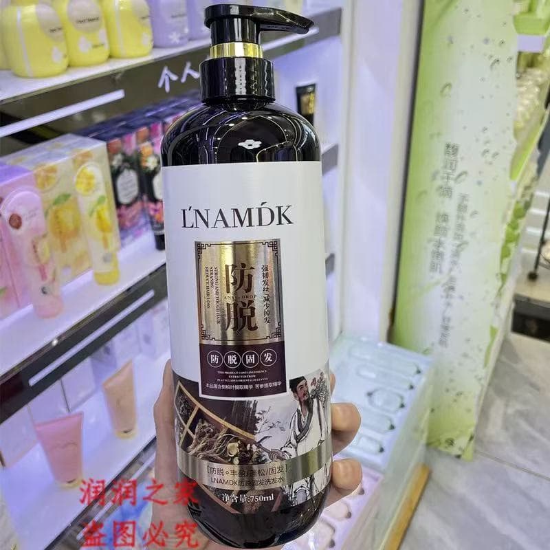 LNAMDK Shampoo Anti-Fluffy para Queda de Cabelo 750ml Anti-Fluffy Plumping Refrescante Fofo Shampoo para Perda de Cabelo