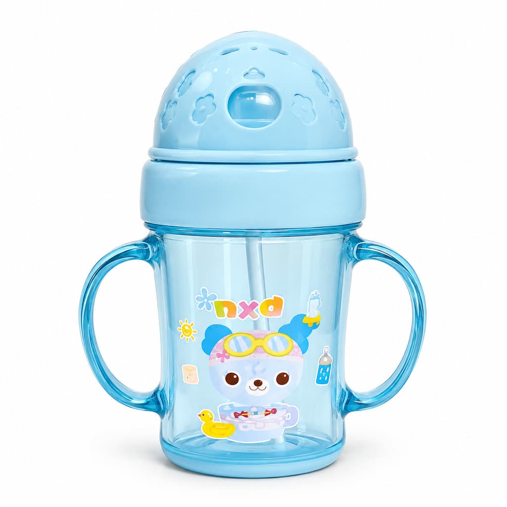 Cantil Infantil Plástico 275ml Com Alças Estampa Sortida