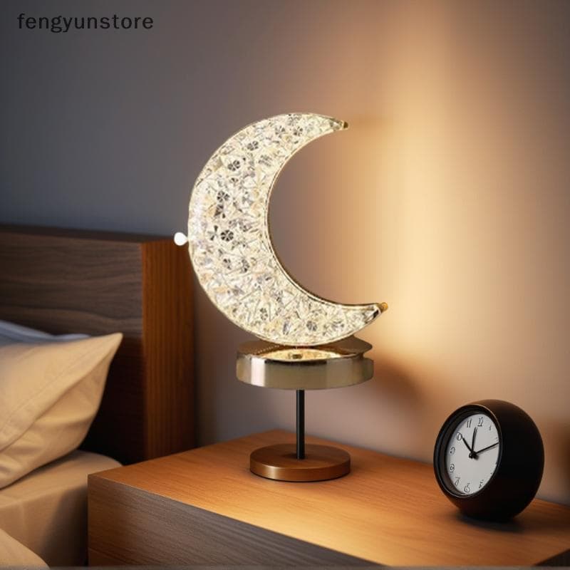 Flora 3 Cores Luz Noturna Toque Candeeiro De Mesa De Cristal Presente De Natal Lâmpada Recarregável USB