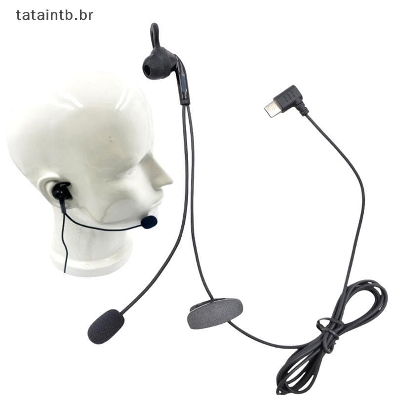 [TaTa] 1 Peça Para V6 Pro V4C Plus Q8 F6 V7 Juiz Orelha Inte Fone De Ouvido Tipo-C Interface Árbitro Fones Intra-Auricul