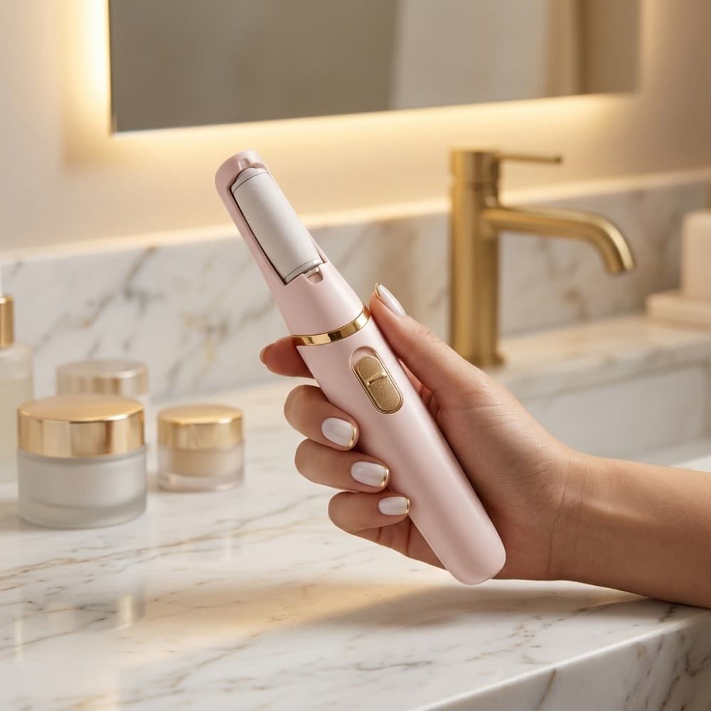 Aparelho de Pedicure Portátil Elétrico Esfoliador para Tratar Calos dos Pés