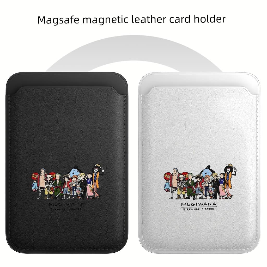 carteira magsafe Suporte de cartão magnético Magsafe de uma peça em couro PU adequado para Apple 17promax Suporte para c