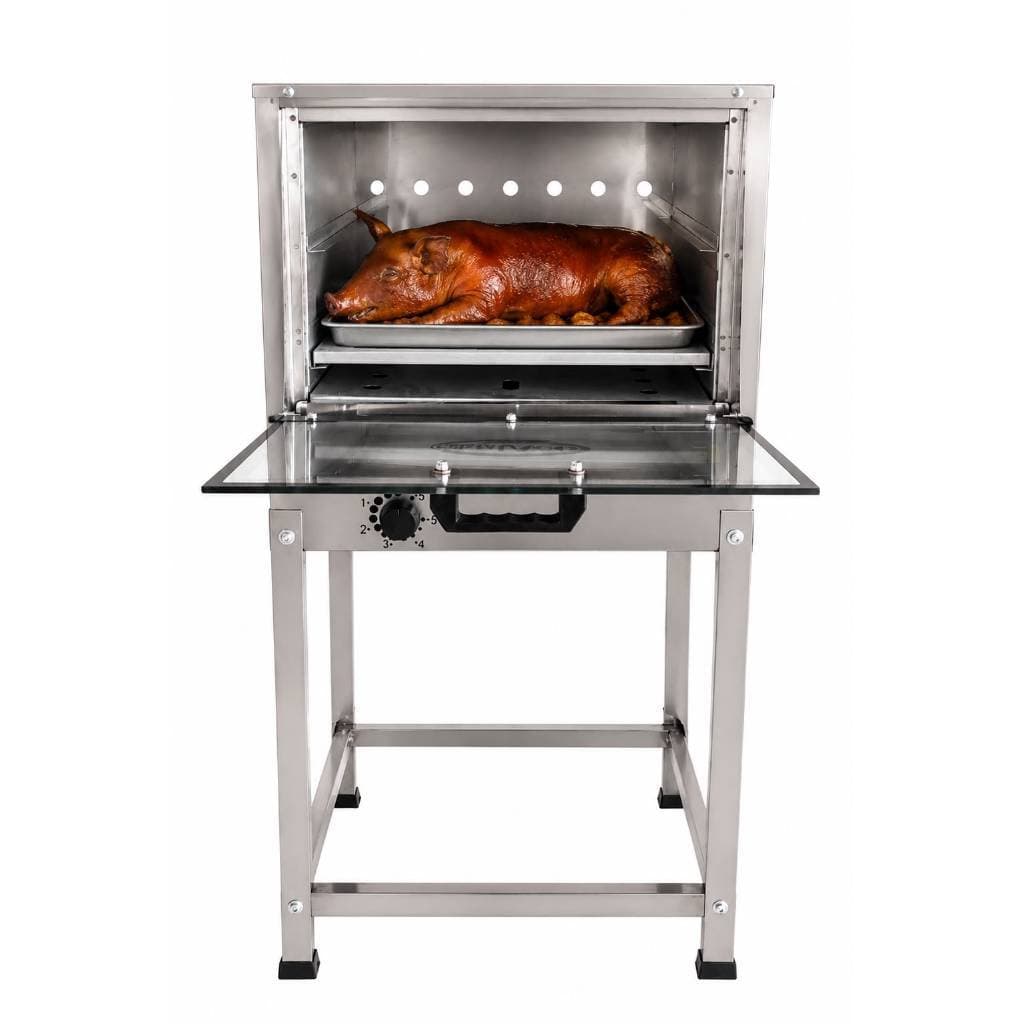 Forno Comercial Para Assados 80 Litros Alta Temperatura Cristal Aço Inox 430 Reforçado
