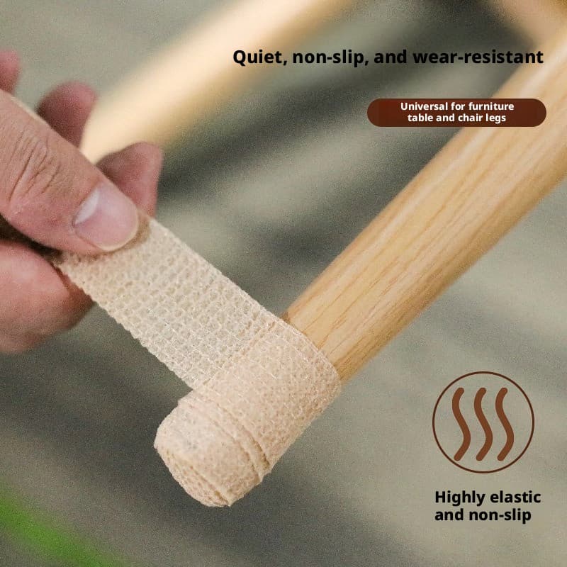 Cadeira de mesa silenciosa tapete de pé antiderrapante mesa perna fezes capa protetora pé mesa de jantar móvel resistent