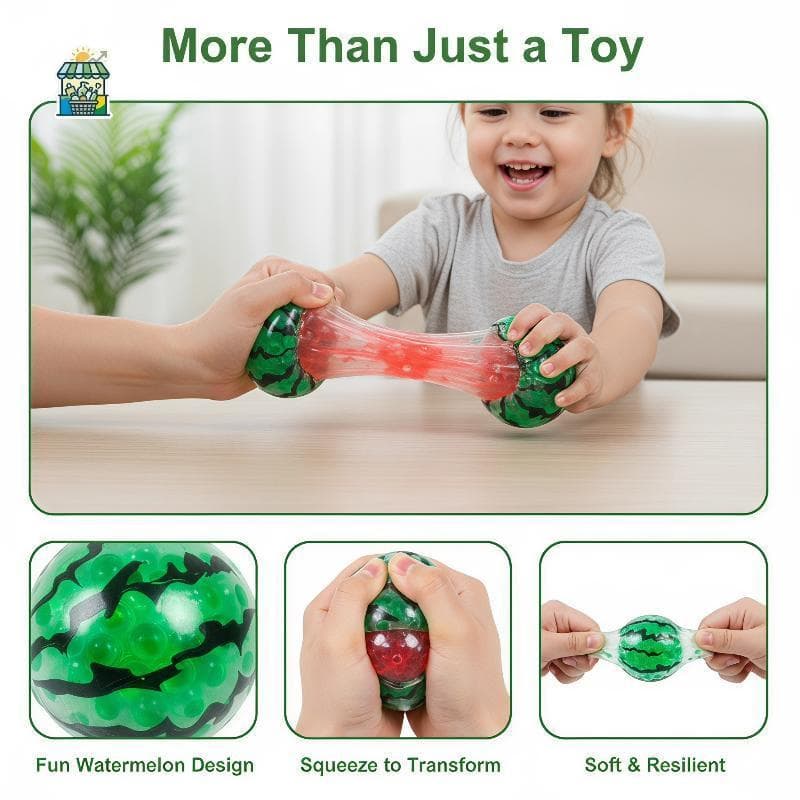 Criativo Fruta Mole Melancia Grânulo Brinquedo Elástico Squeeze Dpression Para A Família Interativo Alívio Do Estresse J