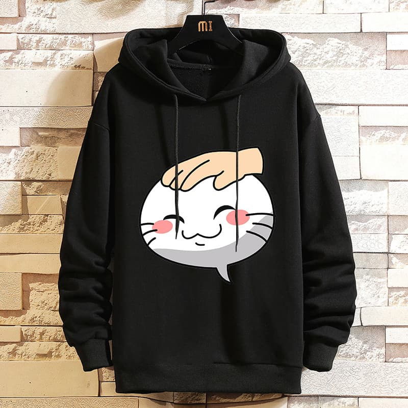 Naruto jogo móvel Anime roupas duelo campo tocando Emoticon pacote moletom com capuz forro de lã outono inverno jaqueta