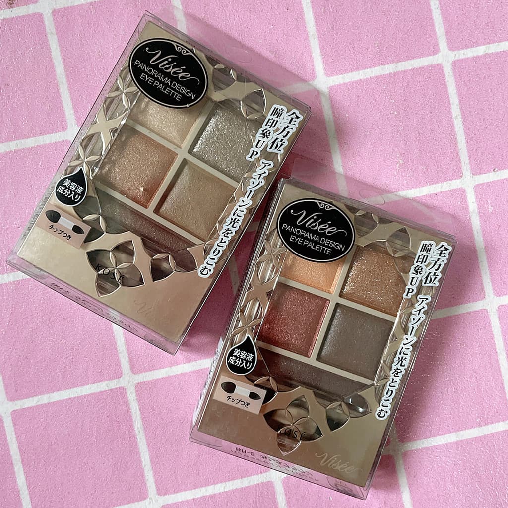[Estoque pronto] Japão torno Lace Five-Color Earth Color Eyeshadow Palette Embalagem externa oca
