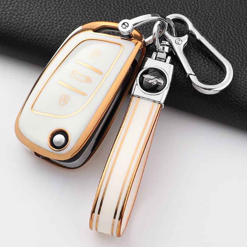 Nova capa de chave de carro em TPU, adequada para Peugeot 306 407 807 Citroën NGYZ.