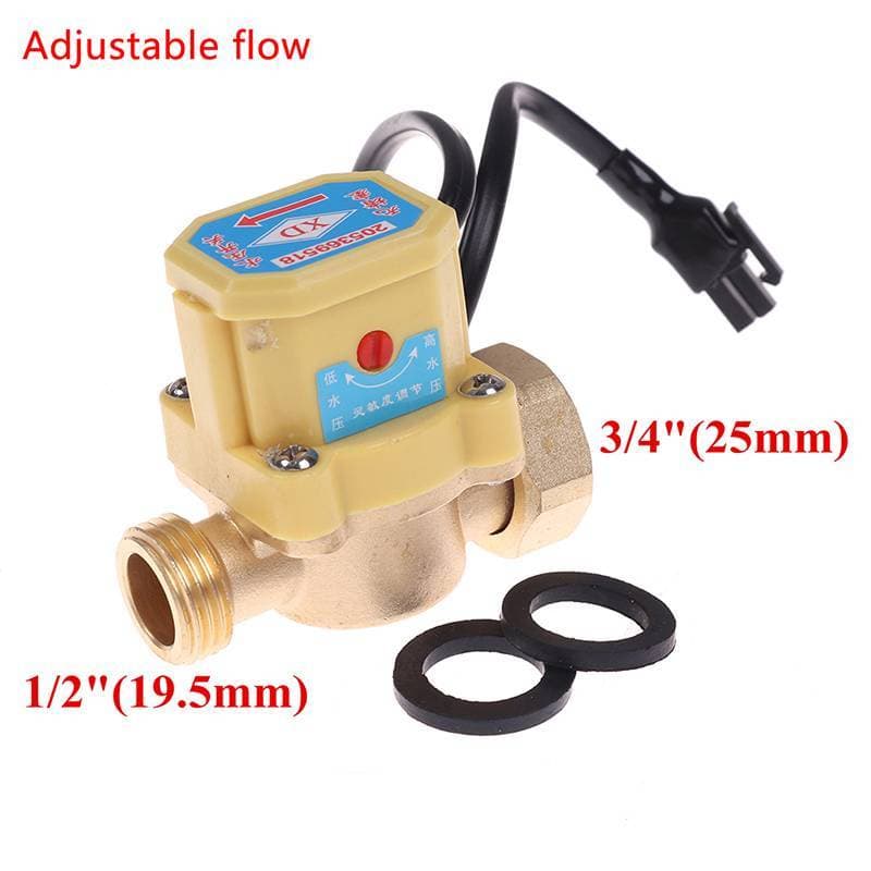 [hundr] 1/2 A 3/4 Rosca Conector Bomba De Reforço Interruptor Automático Do Sensor De Fluxo De Água 220V