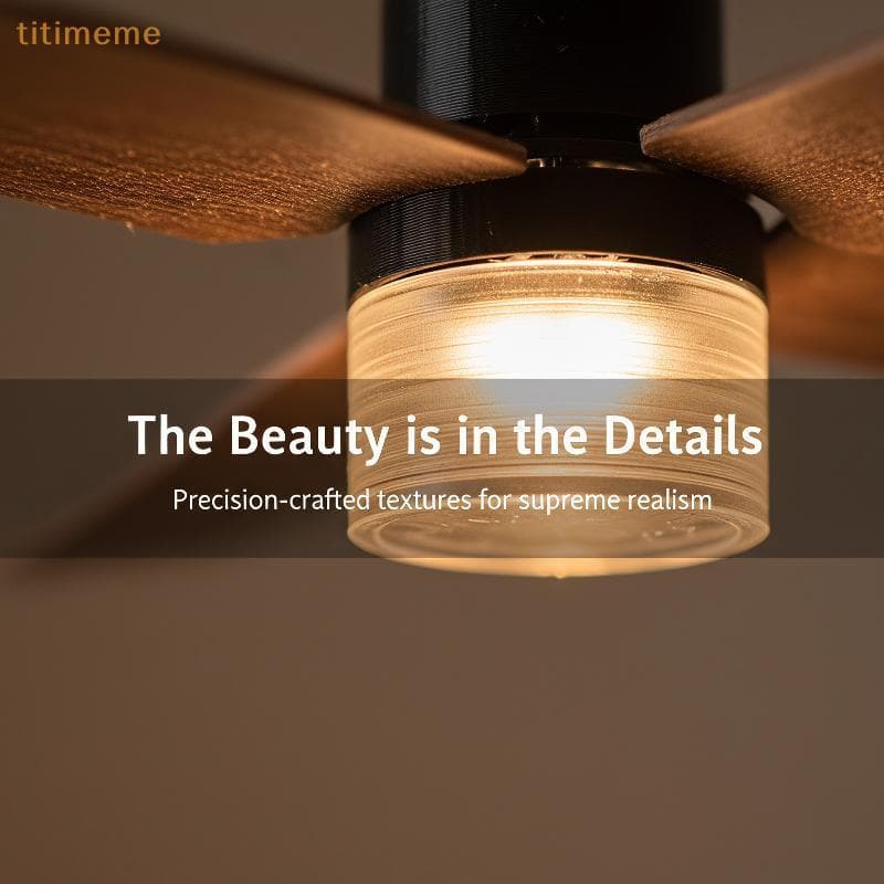tr Estilo Retro 1/12 Casa De Bonecas Em Miniatura Ventilador De Teto Com Luz LED Decoração Ornamento Para Mini Cena Layo