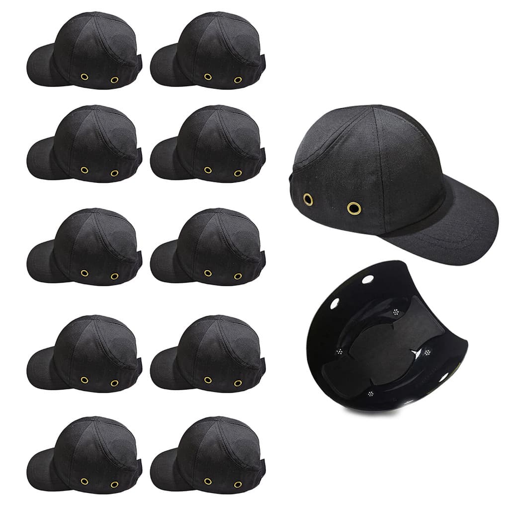 Bone com Capacete EPI Kit 10 Uni Obra Seguranca do Trabalho Casquete Reparo Conserto Servico Protecao