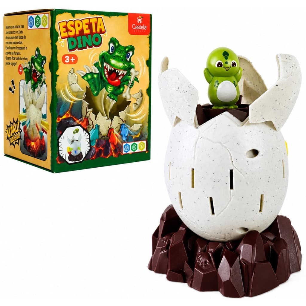 Brinquedo Espeta Dino Pula Dinossauro 17 Adagas Castela