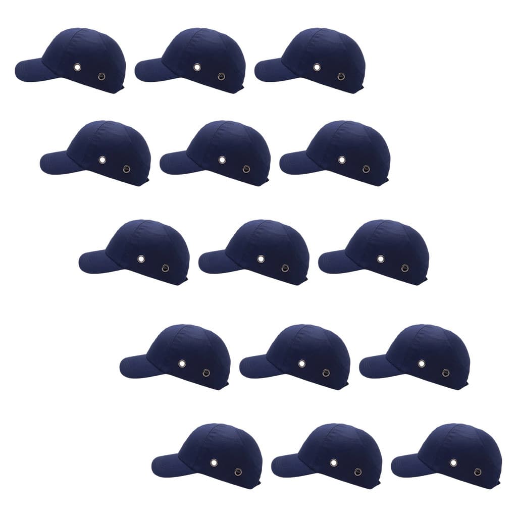 Bone com Capacete EPI Kit 15 Uni Obra Seguranca do Trabalho Casquete Protecao Oficina Reparo Construcao Resistente