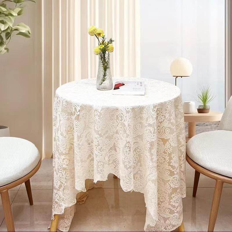 Toalha de mesa de tule renda romântica estilo ins capa de mesa de café pano estilo atmosfera posando adereços capa de me