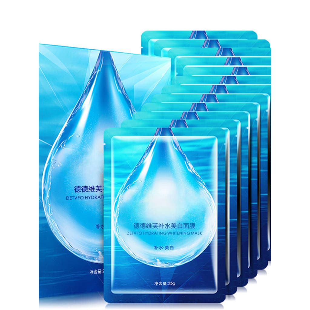 Dedeweifu Máscara Hidratante Branqueadora 25g Cabelo 10 Peças Remover Amarelo Melhorar O Embotamento Iluminar o Tom da P