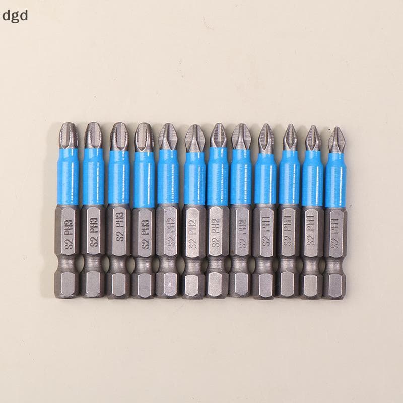 [DGD] 6/12 Unidades Alça Hexagonal Antiderrapante Chave De Fenda Elétrica Conjunto De Ferramentas De Cruzada Para Carpin