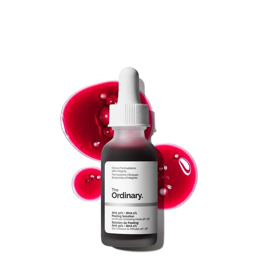 The Ordinary AHA 30% + BHA 2% Solução Esfoliante, Peeling Avançado para uma Pele Mais Radiante