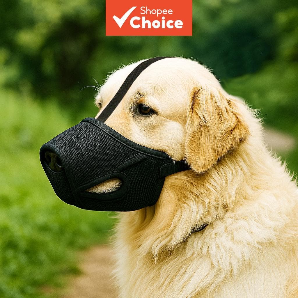A focinheira para cães é macia, anti-latido, confortável, ajustável, antimordida, antientupimento e respirável.
