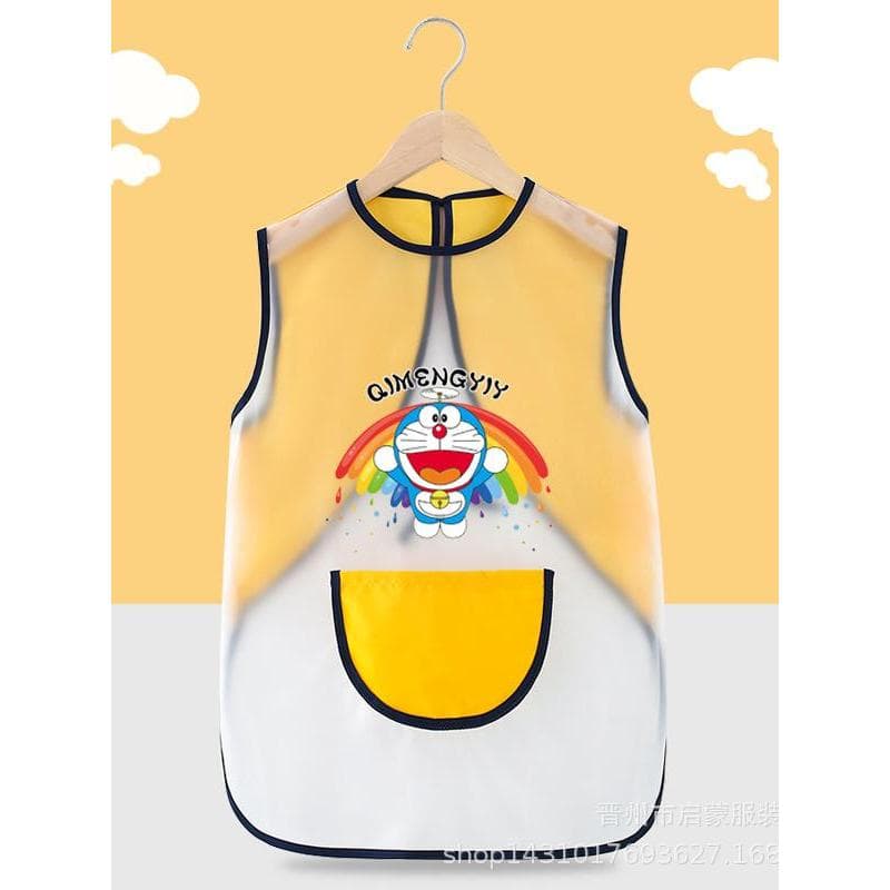 Crianças pintura macacão bebê comer babadores alongados avental à prova dwaterproof água jardim de infância arte pintura