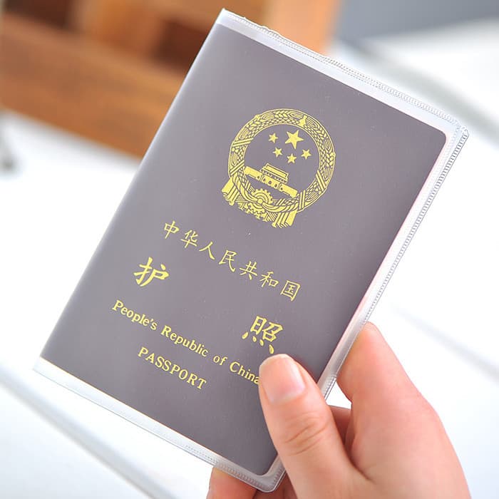 Porta-passaporte multifuncional à prova d'água, capa protetora, transparente fosca, porta-documentos, porta-cartões de P