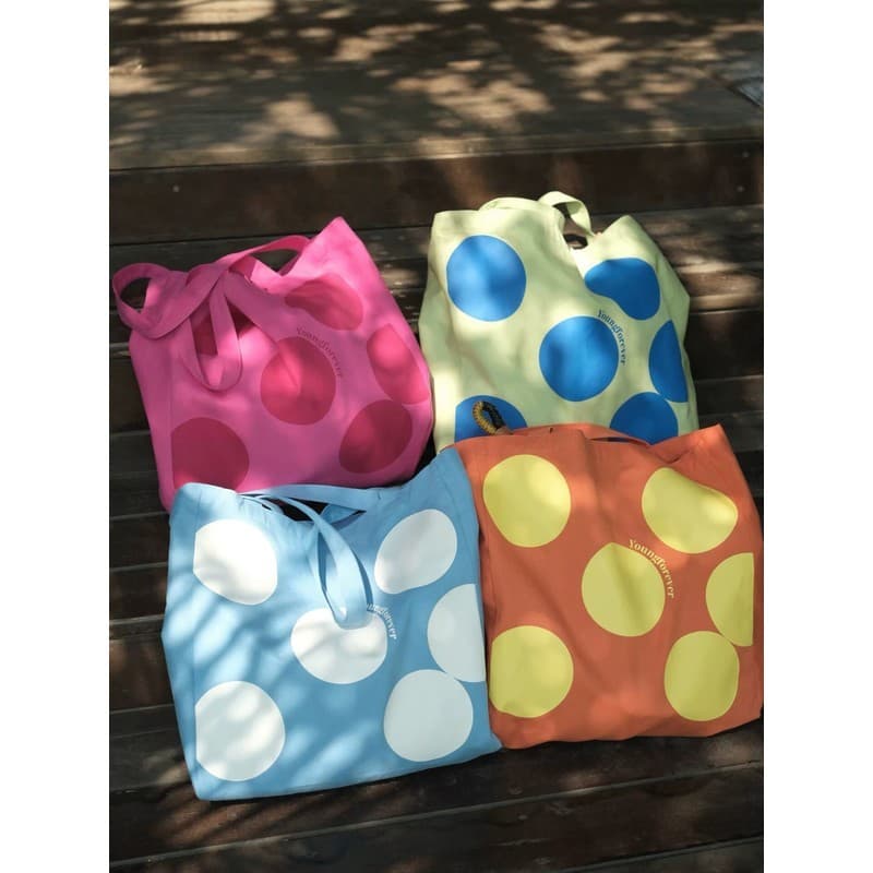 2026 Youngforever Bolsa de lona de bolinhas Original de quatro cores Bolsa de ombro de grande capacidade All-Match Commu