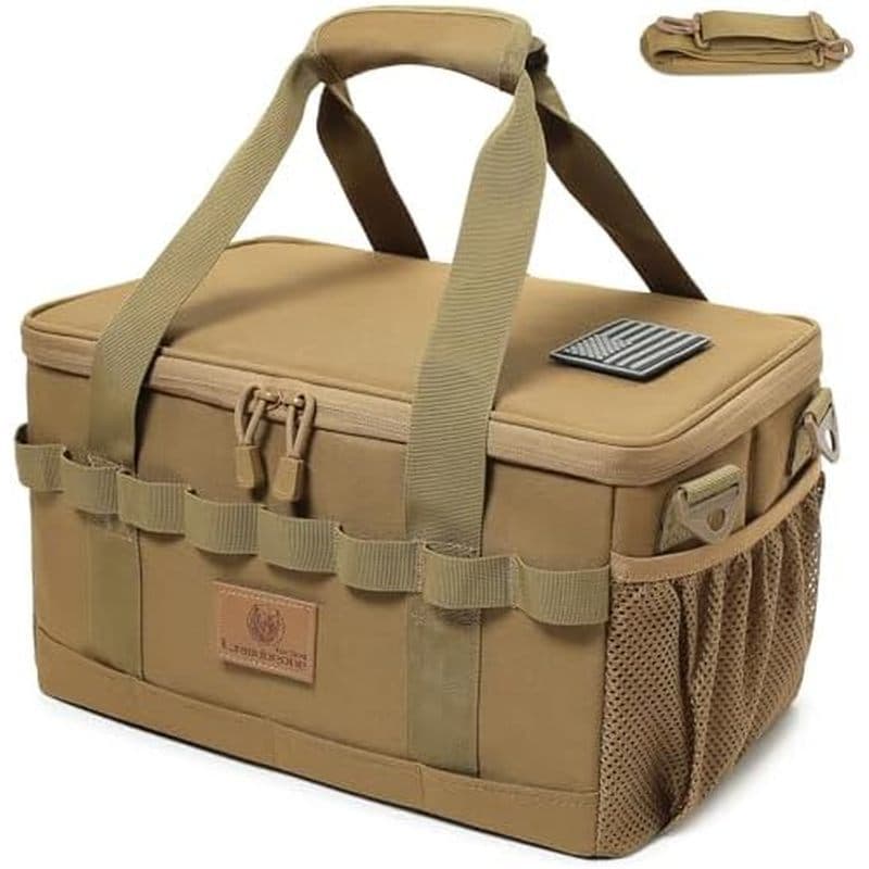 Saco De Armazenamento Tático Para Acampamento , 18L , Utilitário , Organizador De Panelas De Porta-Malas (Verde Exército