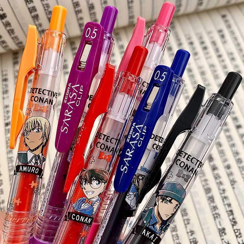 [Edição limitada] Japão ZEBRA ZEBRA Detetive Conan Segunda geração JJ15 Caneta Gel Caneta tinteiro preta 0.5 mm