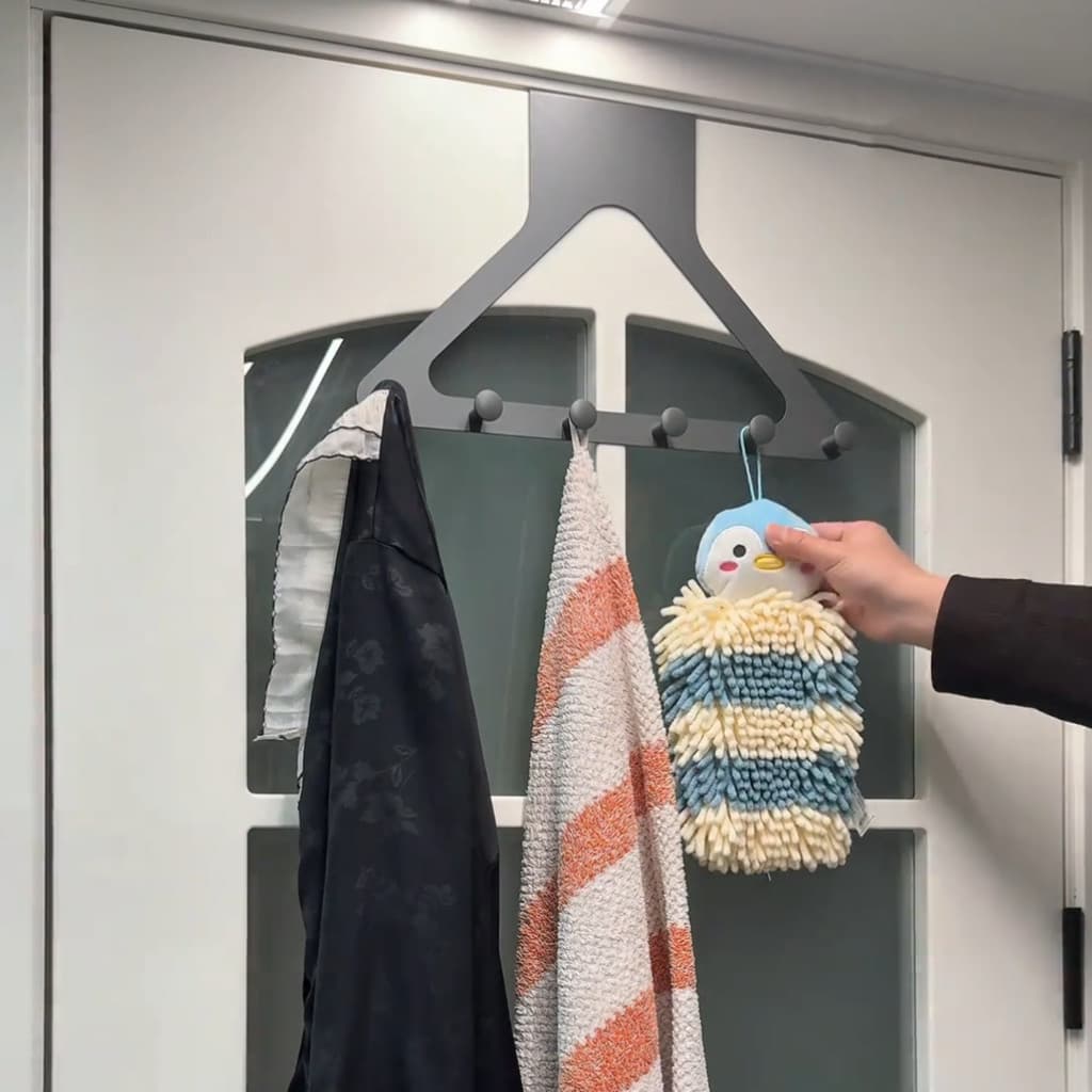 Atrás da porta gancho sem perfuração cabide porta de entrada forte carga-rolamento cabide Rack de armazenamento de roupa