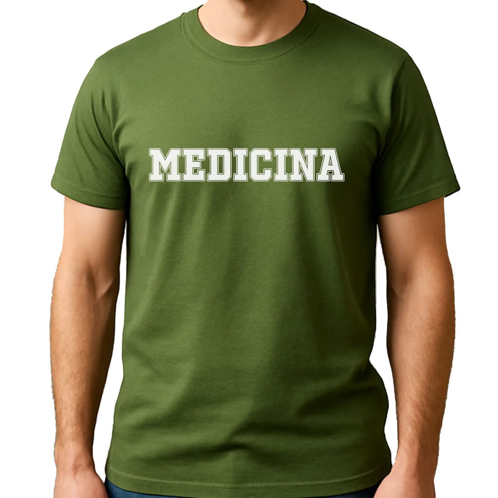 Camiseta Medicina Camisa Med Faculdade 100% Algodão Varias Cores Curso Universidade