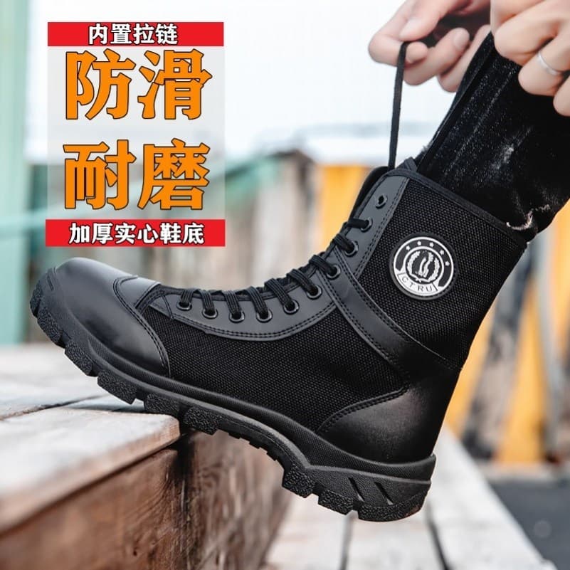 Botas de combate de verão masculinas botas de treinamento de combate de segurança respiráveis ultraleves botas de combat