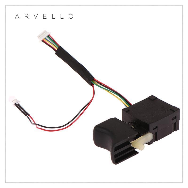 Arvello 1Pc Interruptor De Broca Elétrica Controlador De Velocidade Ajustável Chave Sem Escova Ferramenta