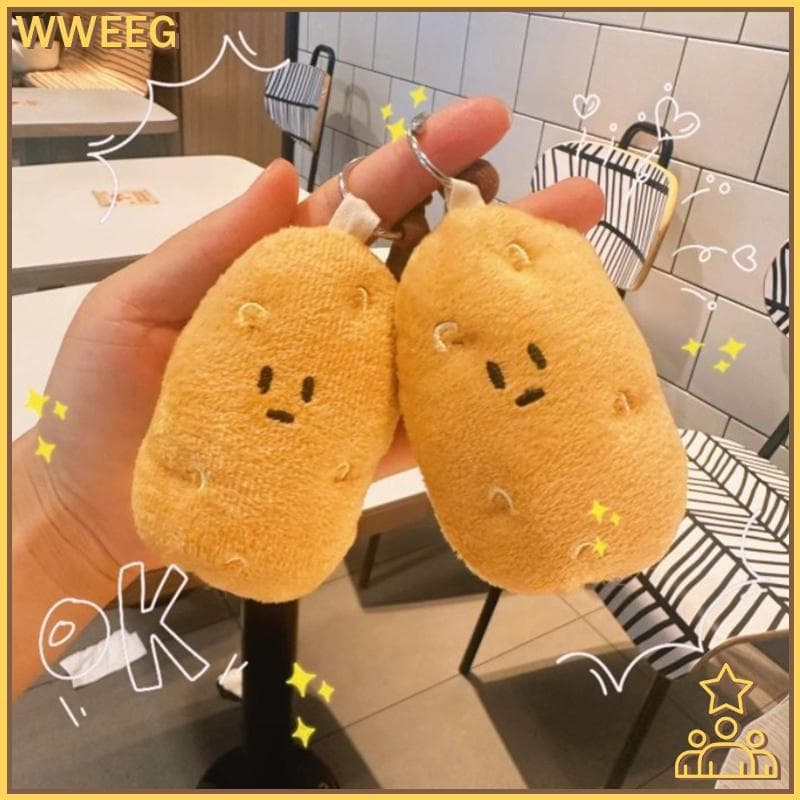 Pelúcia Pequena Batata Pendurado Decoração Recheado Dos Desenhos Animados Vegetal Plushie Chaveiro Bapa Saco Pingente Or