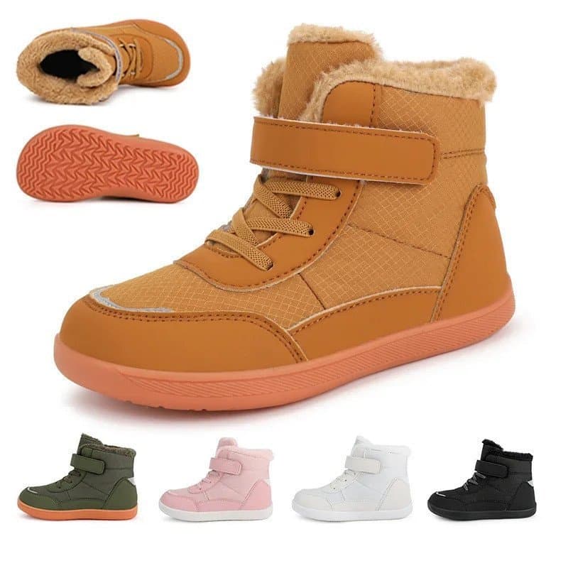 Tênis Simples de Algodão para Meninos no Inverno, Botas de Neve para Meninas, Calçados Quentes para Crianças G7UZ
