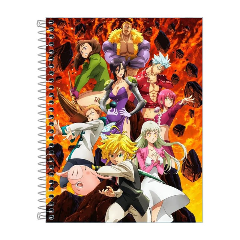 Caderno Nanatsu 10 Matérias 160 Folhas