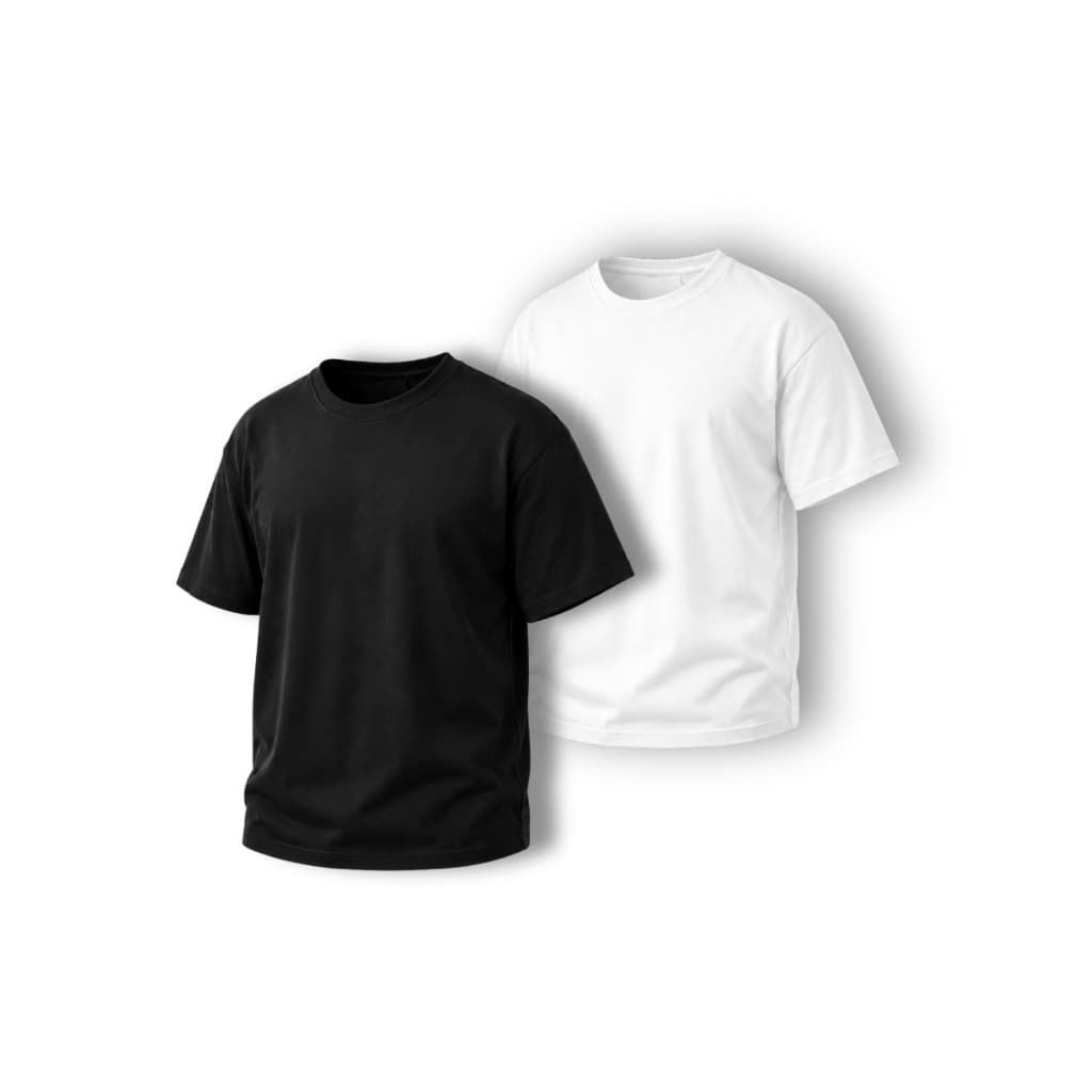 Kit 02 Camisetas Básicas Lisa 100% Algodão Camisa T-Shirt Masculina e Feminina Fio 30.1