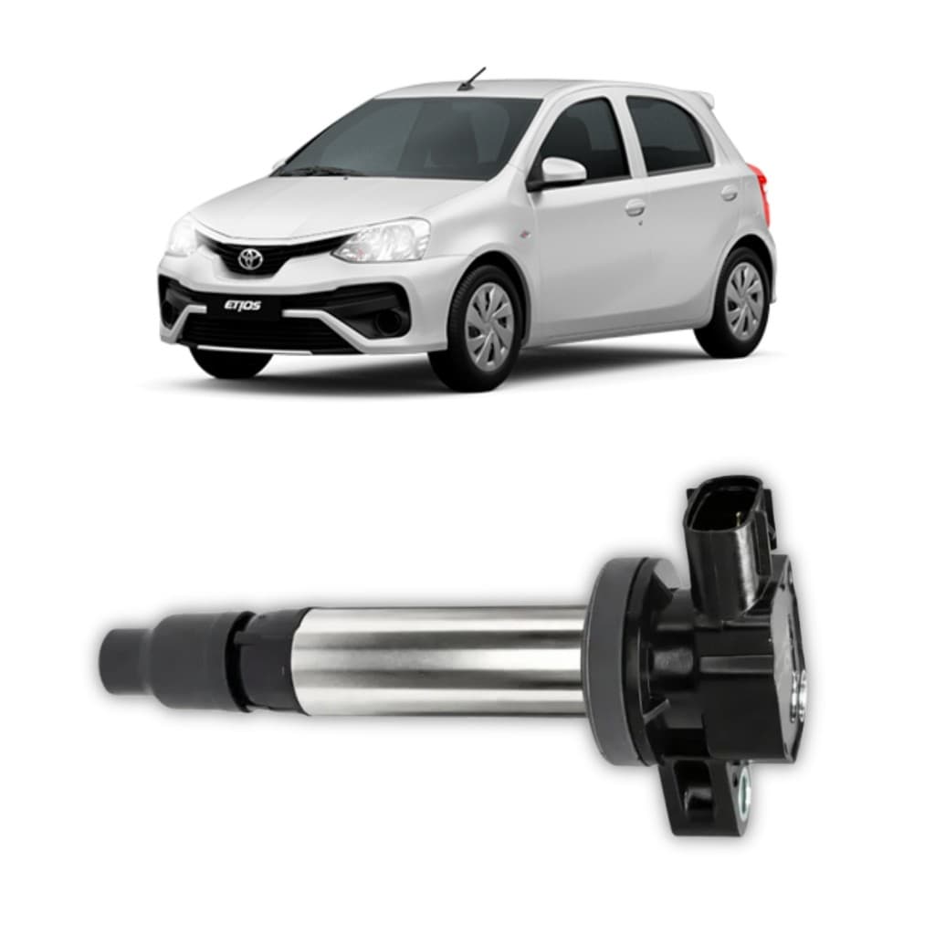 Bobina Ignição Toyota Etios 1.3 1.5 16V 2012 A 2016 3 Pinos